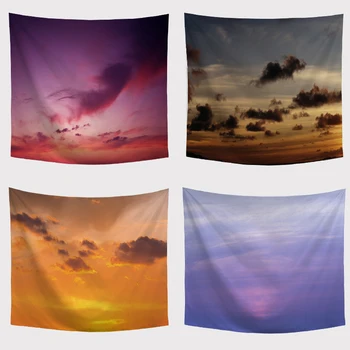 

Promotion Evening Sky Towel Colorful Sky Clouds Sunset Design Towel Mat Outdoor Picnic Mat Farmers Living Room Decorative Carpet