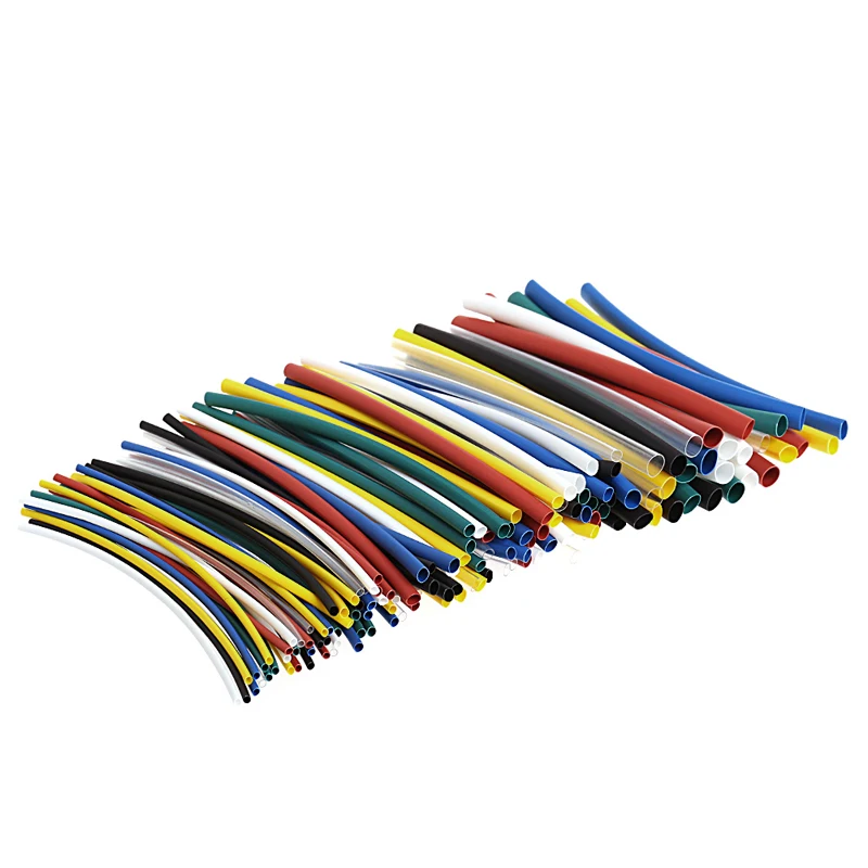 

140 Pcs Car Tube Heat Tubing Tubing For Electrical Cable Wrap Polyolefin Sleeve