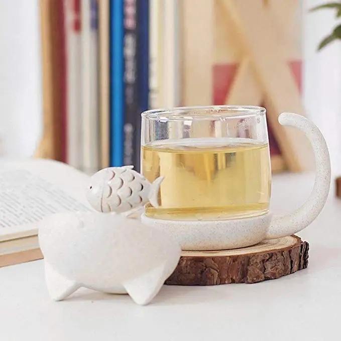 Cute Cat Milk Coffee Mug Water Glass Cup Tea Mug with Fish Tea Strainer Filter Tea Cups Home Office Cup for Fruit Juice Cute Cat Milk Coffee Mug Water Glass Cup Tea Mug with Fish Tea Strainer Filter Tea Cups Home Office Cup for Fruit Juice