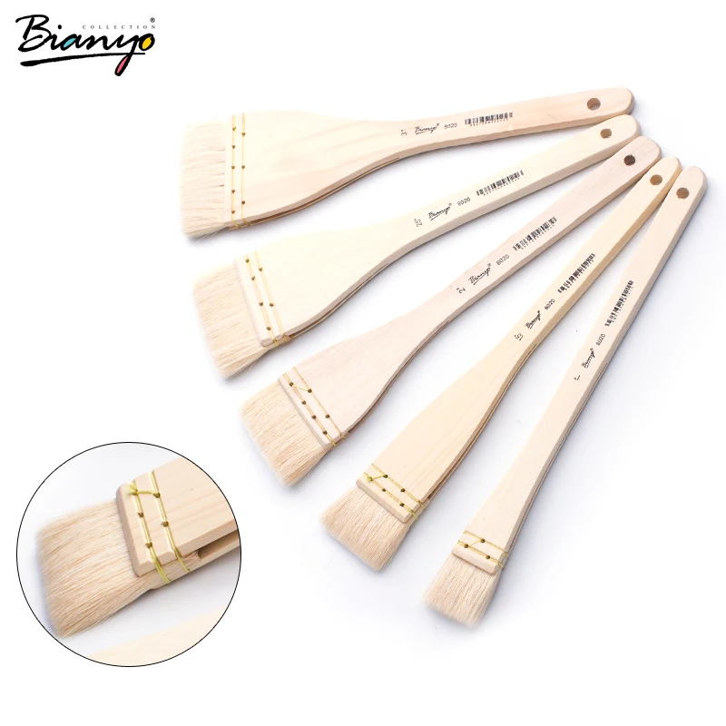 Bianyo 5Pcs Paint Brushes Art Acrylic DIY Graffiti Brush Set For Artist