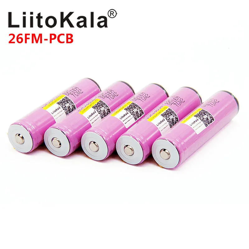 Liitokala 18650 2500mah 2600 mah аккумулятор ICR18650-26FM 3,7 V перезаряжаемый аккумулятор с защитой