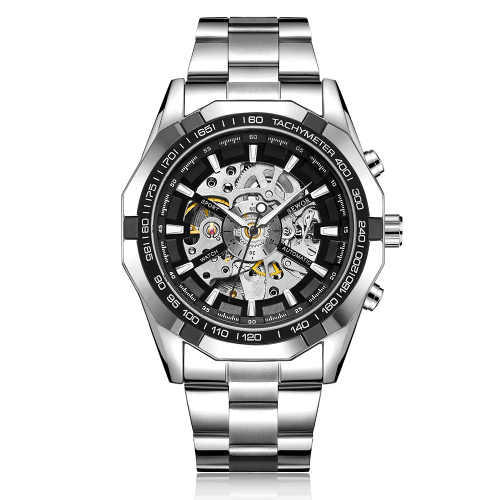 

Relogio Masculino Mens Watches Top Luxury Brand Automatic Mechanical Watch Men Gold Full Steel Business Waterproof Sport Watches
