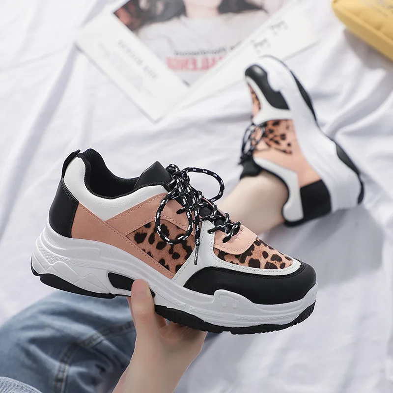 

2019 Breathable Mesh Women Casual Shoes Vulcanize Female Fashion Sneakers Lace Up High Leisure Footwears