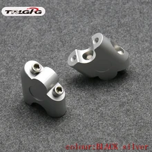 Анодированный 2 дюймов поворотными мотоцикл образного руля для 7/" 22 мм, мотоциклетные рукоятки держатель зеркала заднего вида Универсальный