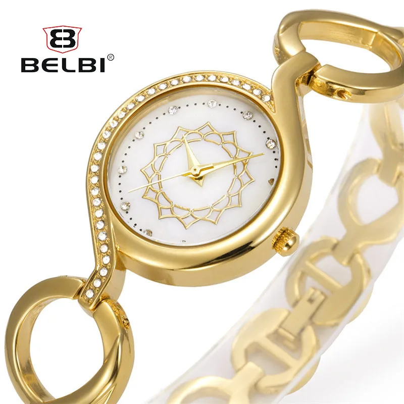 BELBI Роскошные брендовые наручные часы с кольцом женские модные повседневные