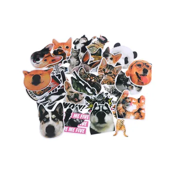 

30Pcs/Bag Cute Pets Stickers Skateboard Laptop Bicycles Notebook Car DIY Decal Stickers
