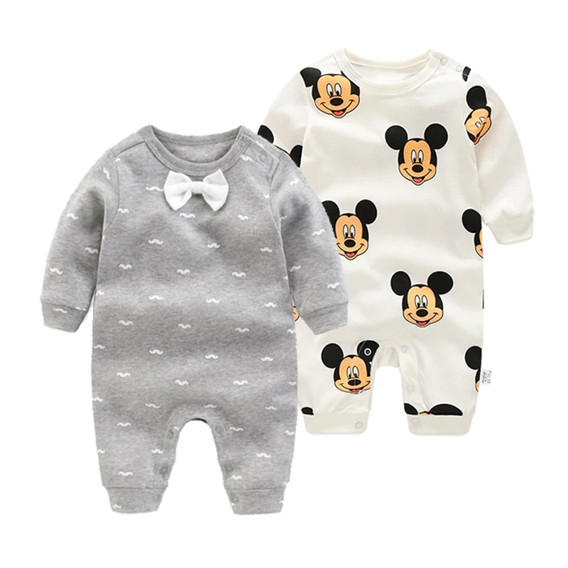 2018 newborn baby boys girls rompers long sleeved fashion jumpsuit