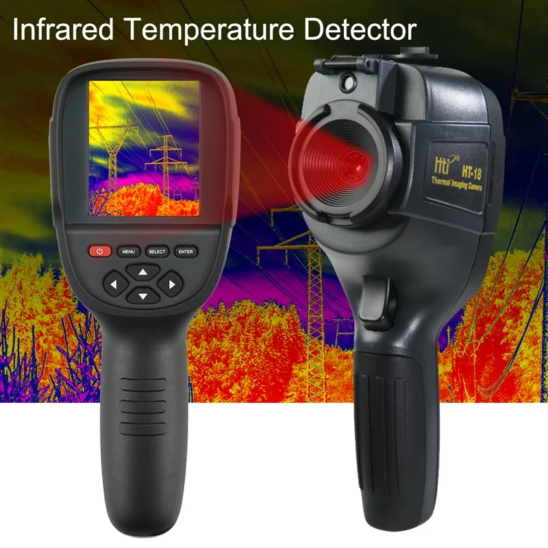

HLZS-Hti HT-18 3.2inch 220 x 160 Handheld IR Digital Thermal Imager Detector Camera Infrared Temperature Heat with storage mat