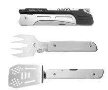 Roxon Multitool Outdoor Camping Cooking Tools EDC Kit Stainless Steel Barbecue Grilling Kitchen Tools Set BBQ Knife Fork Scoop цена Roxon Multitool Outdoor Camping Cooking Tools EDC Kit Stainless Steel Barbecue Grilling Kitchen Tools Set BBQ Knife Fork Scoop цены онлайн