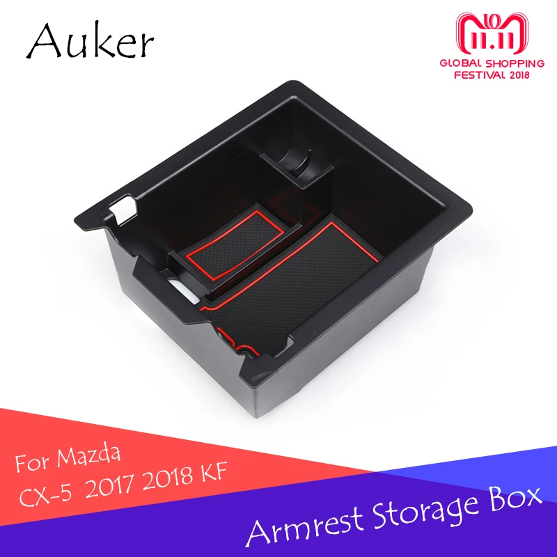 

For Mazda CX-5 CX5 2017 2018 KF Car Central Console Armrest Box Storage Container Organizer Holder Refit