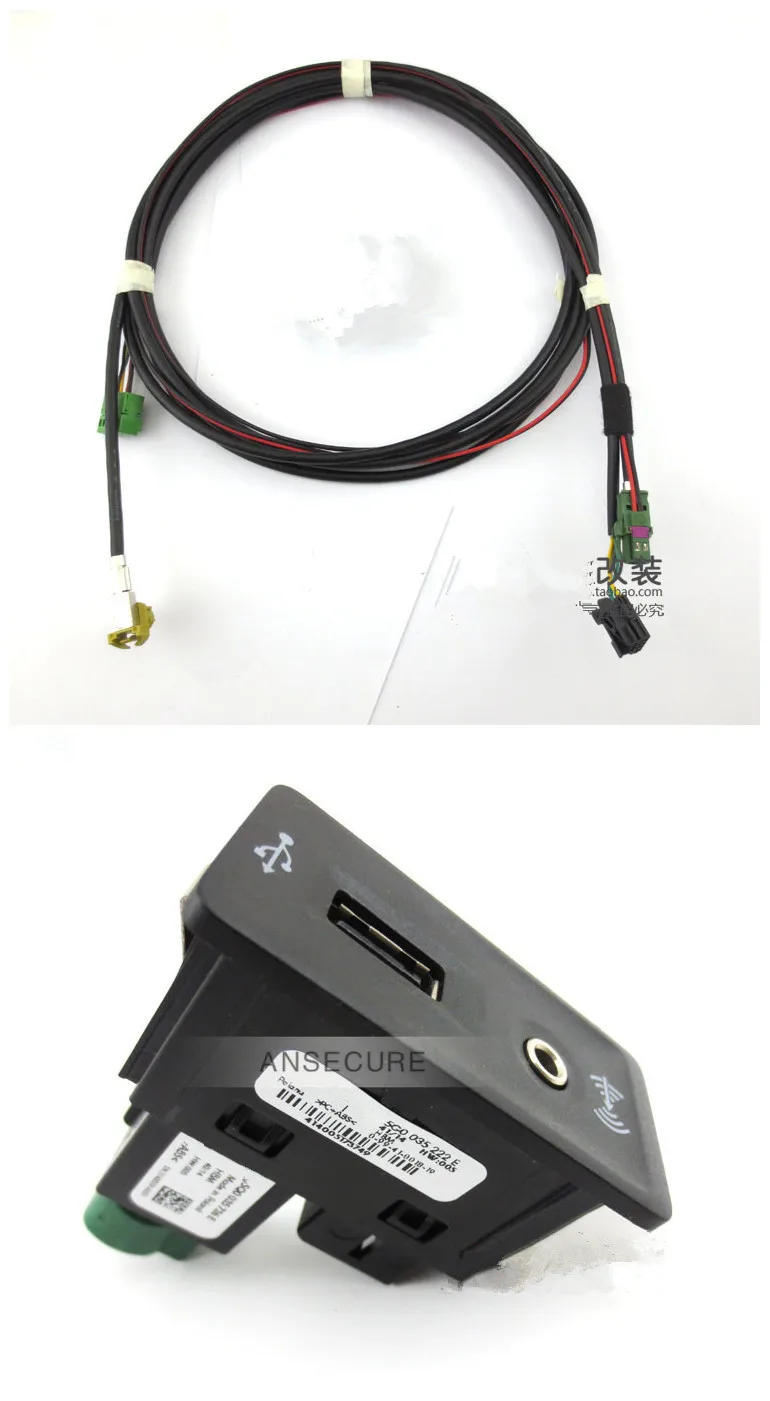 CarPlay MDI USB AMI instalar enchufe con cable para vw Volkswagen golf 7 mk7 5G0 035 222 E
