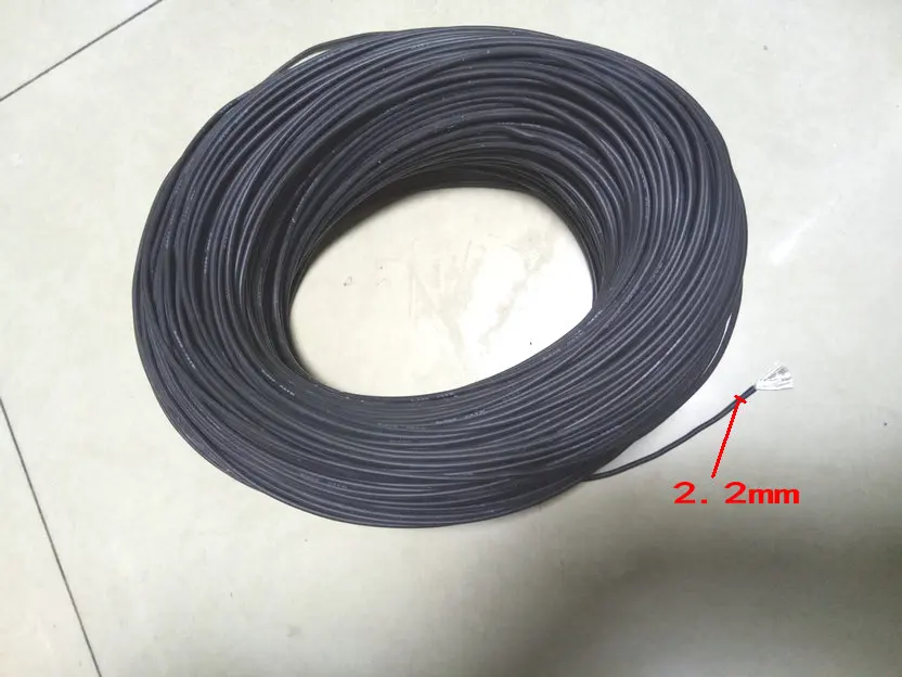 1 Катушка 200 м 3KV DC 18AWG Высокое напряжение силиконовая линия красный провод кабель