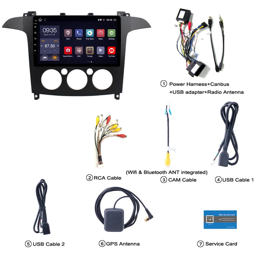 Top 9 inch 2.5D IPS HD multi-touch screen Android8.1 2G RAM 32G ROM NAVI For Ford S-Max 2007-2008 MC with Bluetooth USB WIFI SWC 2 Top 9 inch 2.5D IPS HD multi-touch screen Android8.1 2G RAM 32G ROM NAVI For Ford S-Max 2007-2008 MC with Bluetooth USB WIFI SWC 2