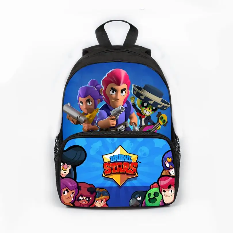 

13 inch Cute Brawl Stars Backpack School Bags Lovely Printed School Back pack for Girls Bookbag Children Gift Customized