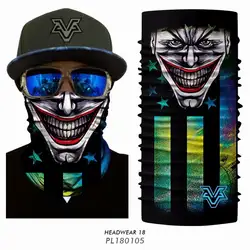 3D магия Бесшовные хип-хоп Череп Скелет Призрак Джокер шейный платок уход за кожей лица маска Открытый Лыжный спорт головной убор