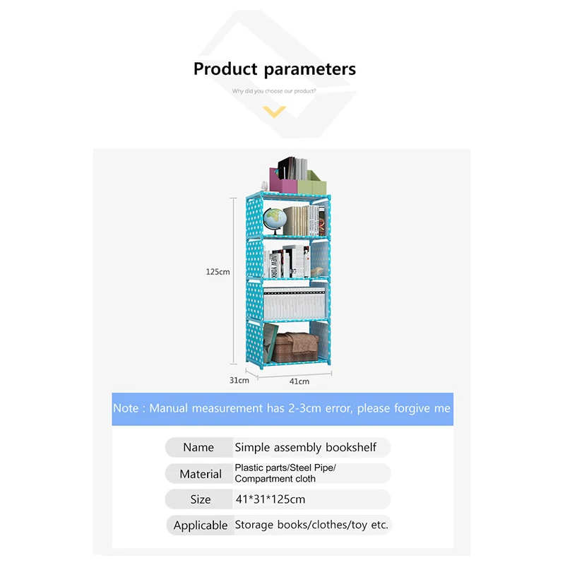 متعددة الوظائف رف بسيط الفولاذ المقاوم للصدأ رف غرفة المعيشة دراسة تزيين خزانة غرفة نوم التخزين رف المنزل الأثاث