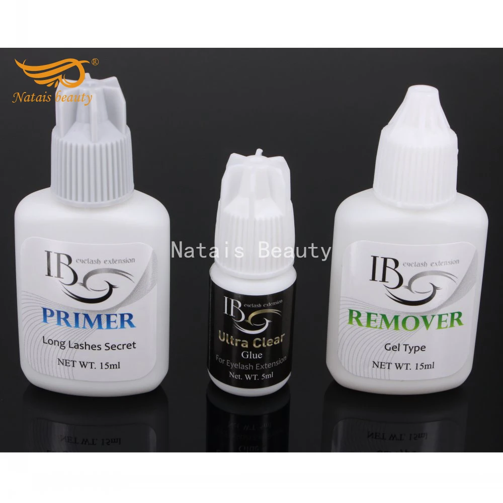 I beauty 1 set Eyelash Extensions Kit Ultra Clear Glue Primer Adhesive