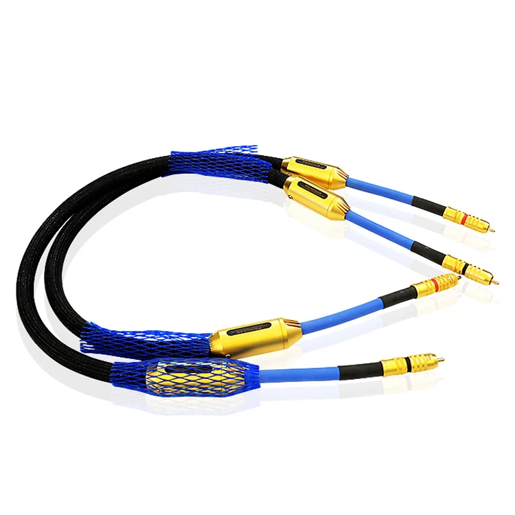 

Siltech G7 Prince interconnect cable Audio RCA cable silver-gold conductor audio wire with RCA plug