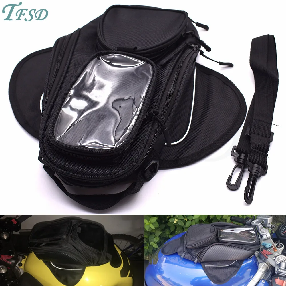 

new waterproof moto fuel tank bag magnetic motorcycle saddle bag backpack mobile phone navigation For Indian Scout Sixty