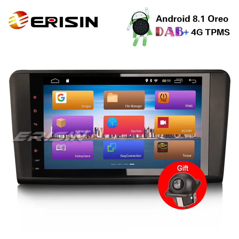 Erisin ES2894L 9 &quotНовый Android 8 1 автомобиля gps навигации радиостанция DAB + 4 г без DVD для Benz