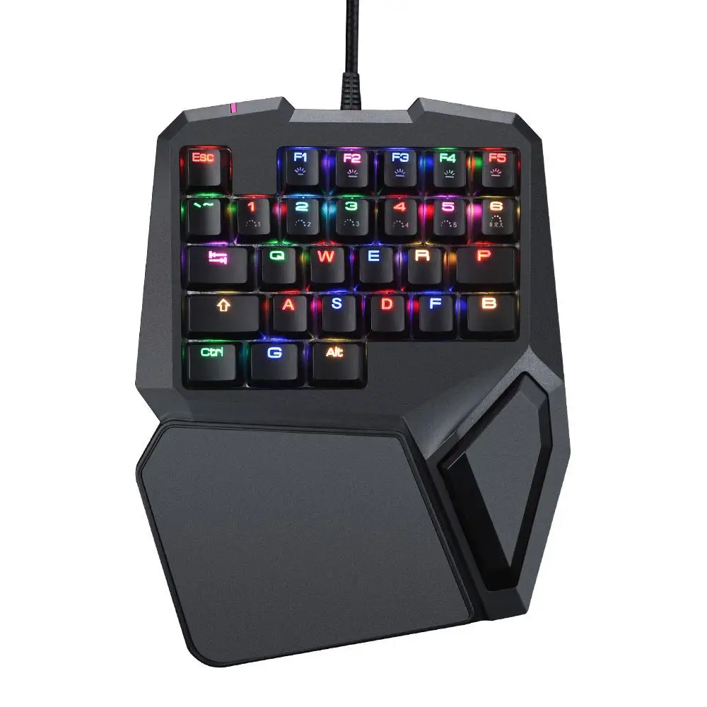

G10 Gaming Keypad with Colorful LED Backlight 29 Keys One Handed Mechanical Keyboard