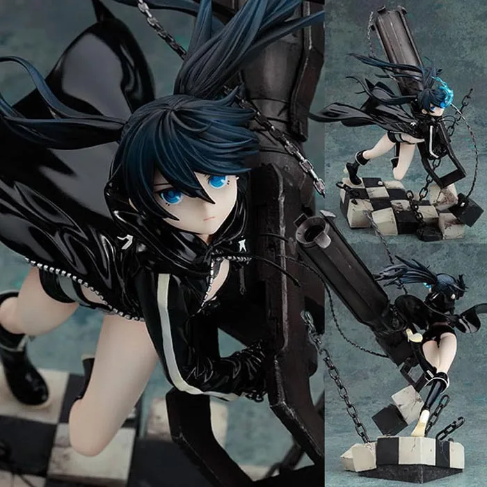 Black Rock Shooter работает анимация версия 1/8 Масштаб Окрашенные ПВХ Рисунок Коллекционная модель игрушки 24 см KT2963