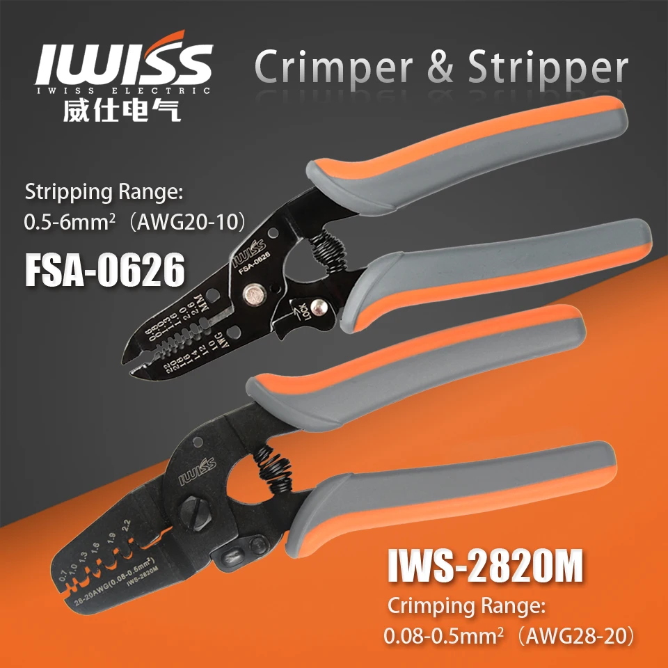 Mini Micro Open Barrel Crimping Tools Works on For AWG28-20 JAM Tyco, Molex