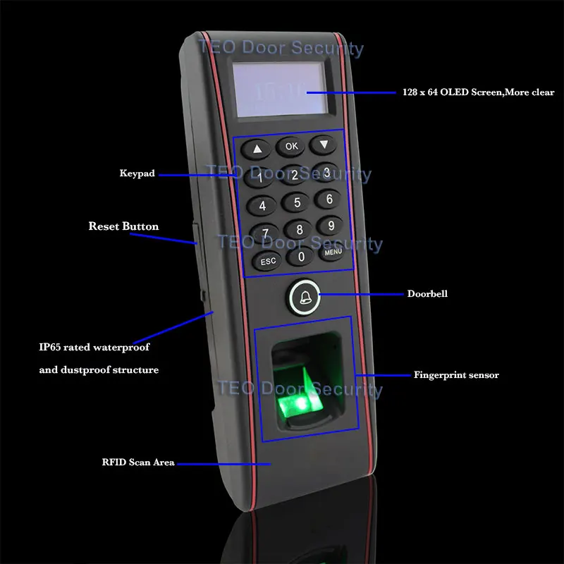 Outdoor Biometric Access Control Terminal Waterproof