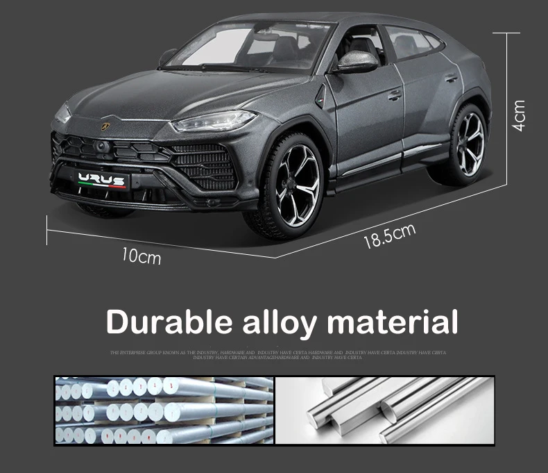 1:24 ламбор Урус Зубр производитель авторизованный имитационный сплав модель автомобиля литье под давлением ремесла украшения Коллекция игрушек инструменты