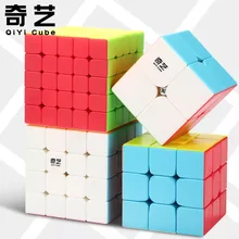 Qiyi 2x2 3x3 4x4 5x5 магический куб QidiS WarriorW Cubo QiyuanS QizhengS скоростные кубики 4 шт. набор подарок ко дню рождения развивающая игрушка