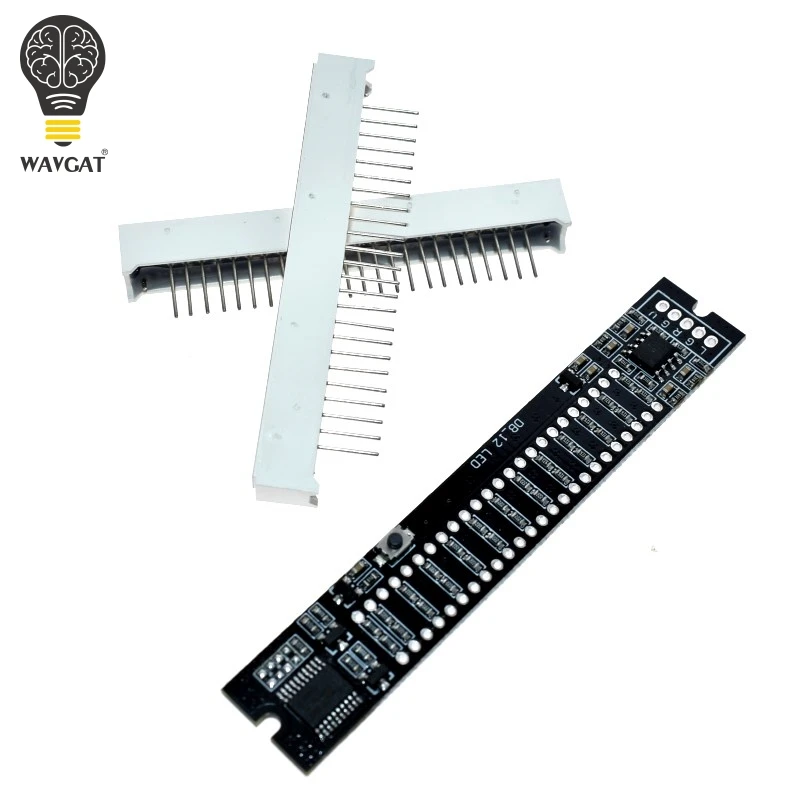WAVGAT мини двойной 12 уровневый индикатор VU метр стерео усилитель плата