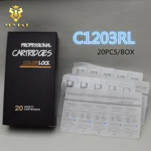 Топ 20 шт 3RL безопасности иглы для татуировок баллончики круглый вкладыш 3 RL3 поставка AHN-C1203RL