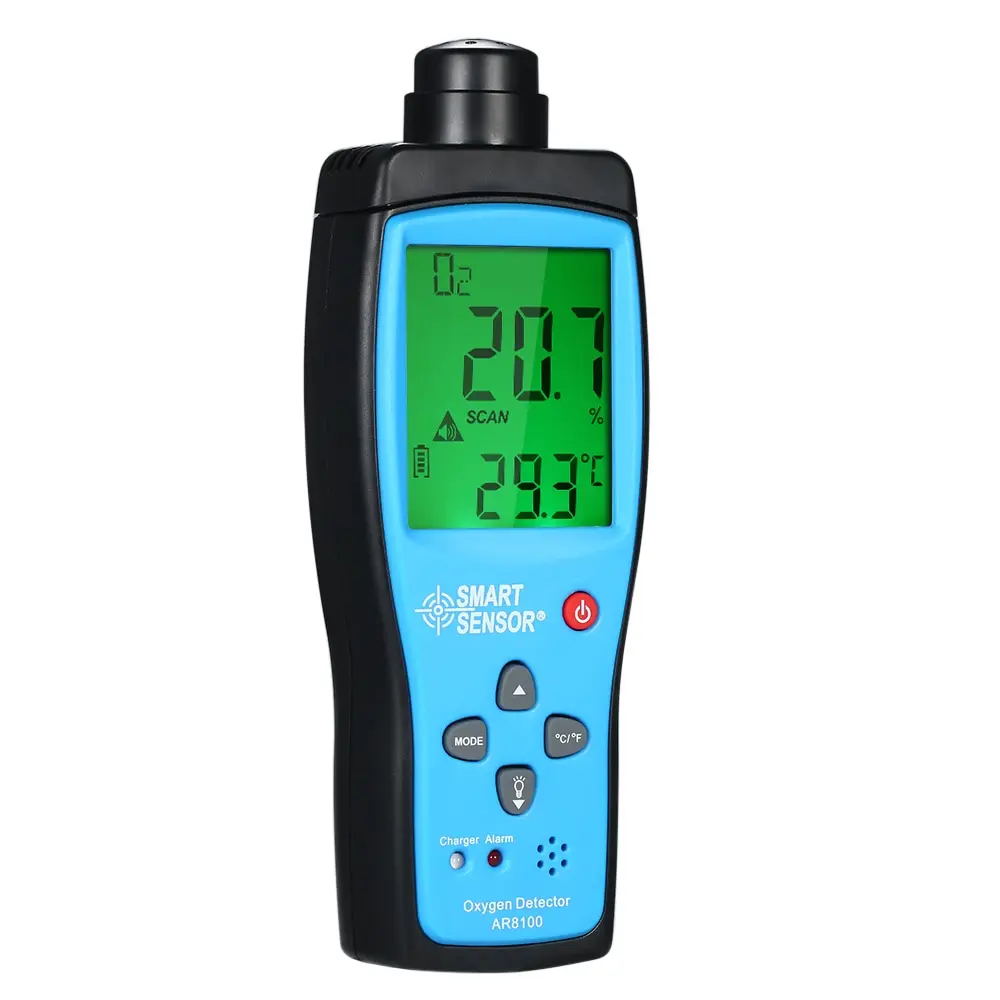 

KKMOON Air Quality Monitor Gas Meter O2 Oxygen TEMP Detector Analyzer Handheld Tester Temperature Thermometer