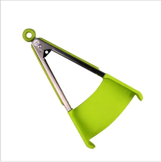 

2n1 Spatula Tongs Clever Non Stick Heat Resistant Stainless Steel Frame Silicone