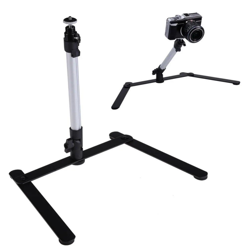 Adjustable Table Top Aluminum Camera Mini Monopod with 1 Flexible Stand for DSLR Digital Camera L3EF