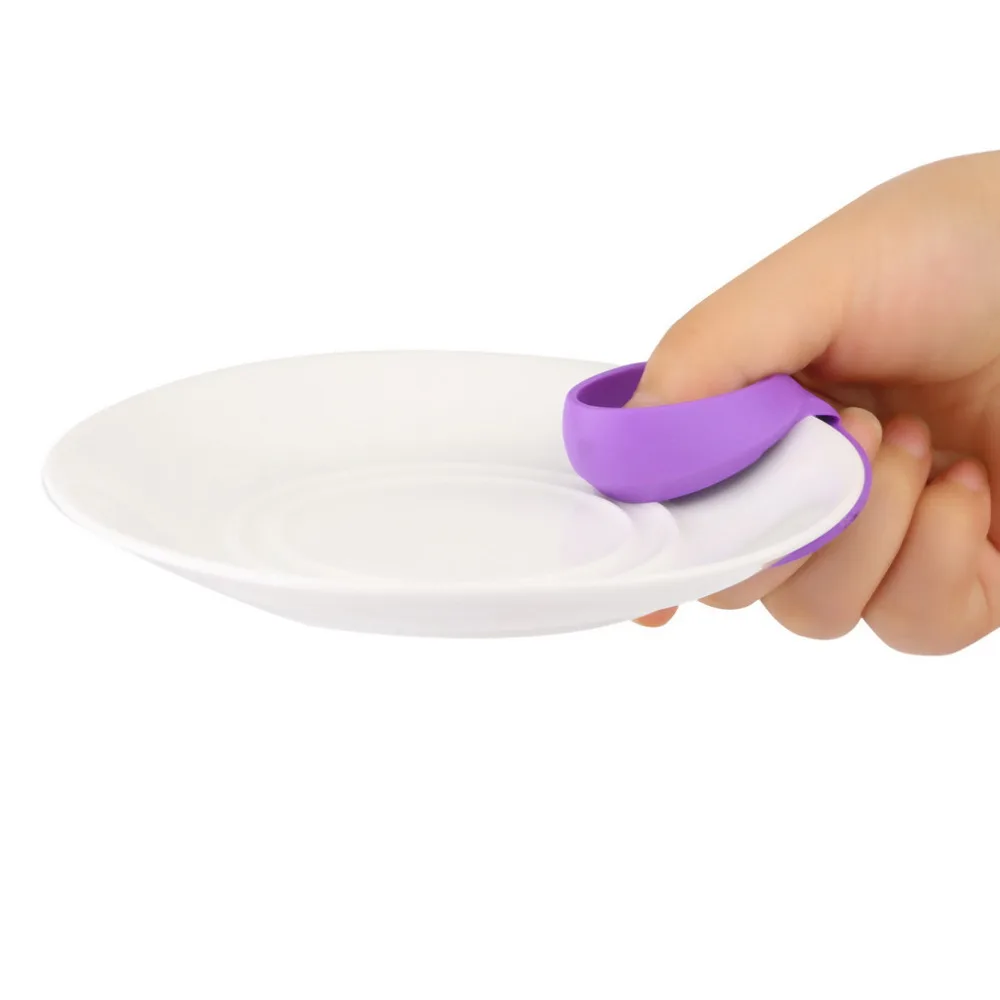 

1pcs Kitchen Dishes Silicone Oven Heat Insulated Finger Glove Mitt Cute Cooking Microwave Non-slip Gripper Pot Holder