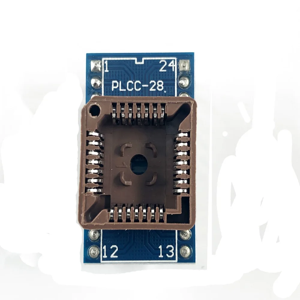 PLCC28 к DIP28 программирующий адаптер с гнездом для BIOS работающий RT809H RT809F