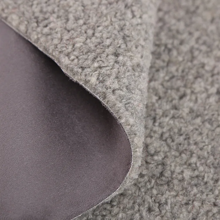 Замша ткань скрепленный композитный мех ягненка искусственный fabrics 850grams на