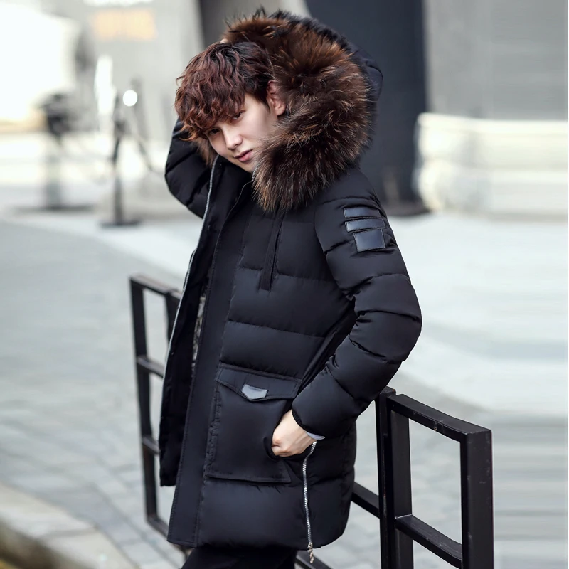 Style Fourrure Capuche army À Black red Manteau Hommes Western De khaki Étanche Col 2018 Green D'hiver Duvet Veste Nouveau Qualité Chaud Parkas Haute Épais Pour Canard CBQrEdeWxo