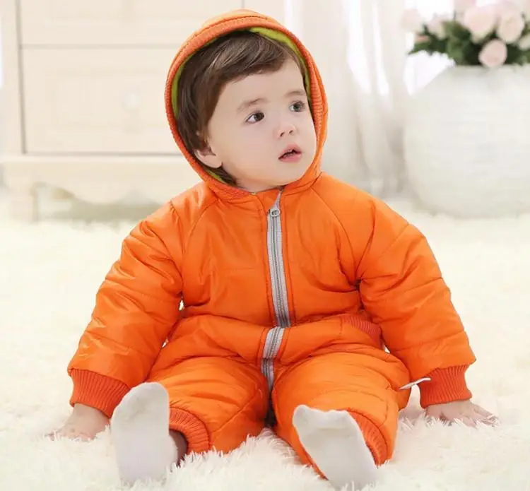 9-24Months Baby Winter Clothes Girl Boy Romper Warm Russian Baby Winter Jumpsuit Skiing Outerwear Clothing Colorful Snowsuit (14)