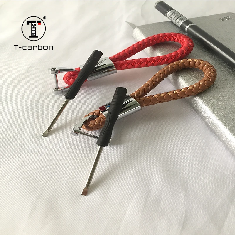 

For Lexus Business Keychain Braided Genuine Leather Zinc Alloy Car Key Ring