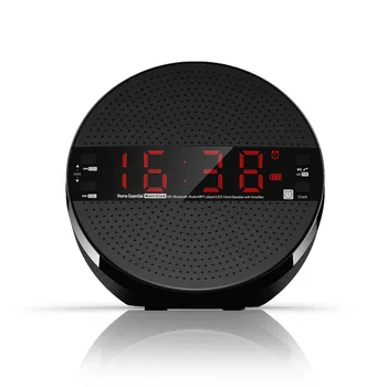 

Modern LED Alarm Clock Despertador Temperature Humidity Electronic Desktop Digital Table Clock Speakerand Remote Control Speaker