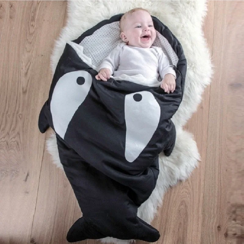 Shark Fish Infant Robes Whale Newborn Sleepsacks Thick Baby Blankets