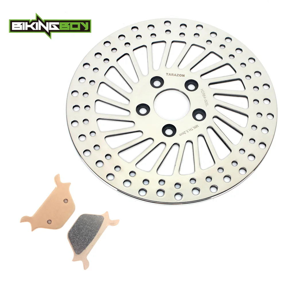 

BIKINGBOY 11.5" Front Brake Disc Rotor Pad for HARLEY Dyna FXR FLST FXST 1340 FXDL Low Rider Custom Heritage Fat Bad Boy Softail