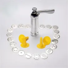 DIY Edelstahl Düsen Zuckerglasur-friedliche Spritze Handwerk Pastry Gun Cookie Kuchen Dekorieren Tools Gesetzt butter pistole backenwerkzeuge