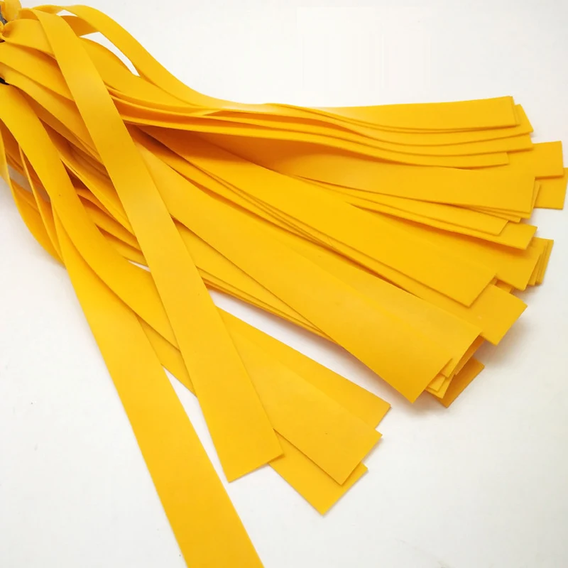 5 PCS Slingshots Rubber Band Natural Latex Yellow Catapult Flat Elastic Resilient For Tactical Slingshot Hunting Aiming Point 5 PCS Slingshots Rubber Band Natural Latex Yellow Catapult Flat Elastic Resilient For Tactical Slingshot Hunting Aiming Point