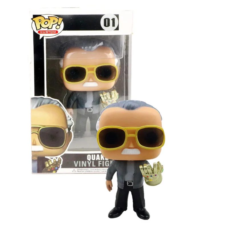 

FUNKO POP Marvel Stan Lee & QUAKE Vinyl Action Figures Collection Model toys for Children Christmas Gifts