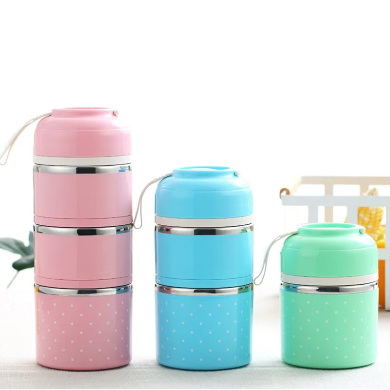 

Thermal Lunch Box Leak-Proof Stainless Steel Bento Box Kids Portable Picnic School Food Container Box Kitchen Tool