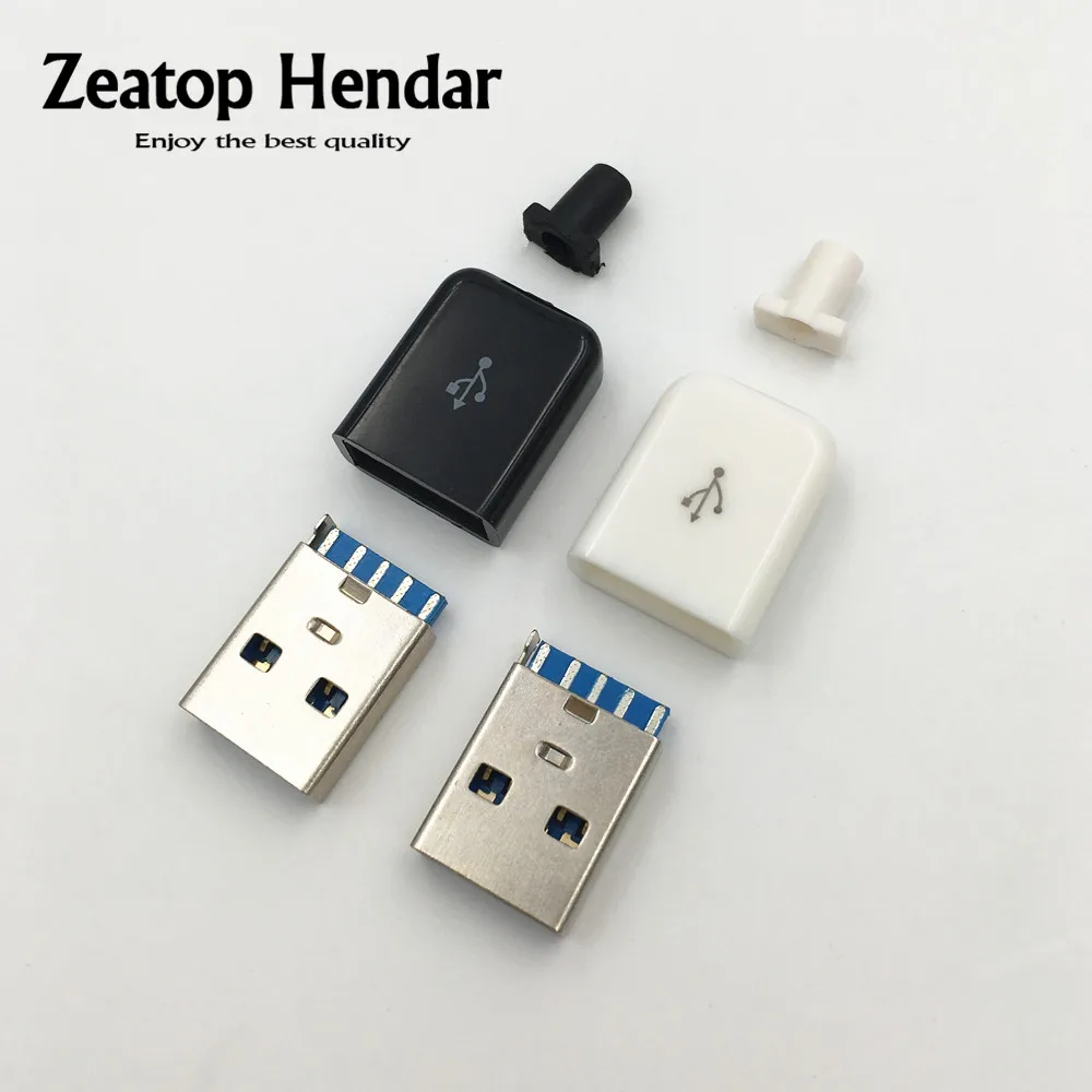 Адаптер для пайки 3 в 1 2 комплекта 4 контактный разъем USB 0 A штекер типа сделай сам