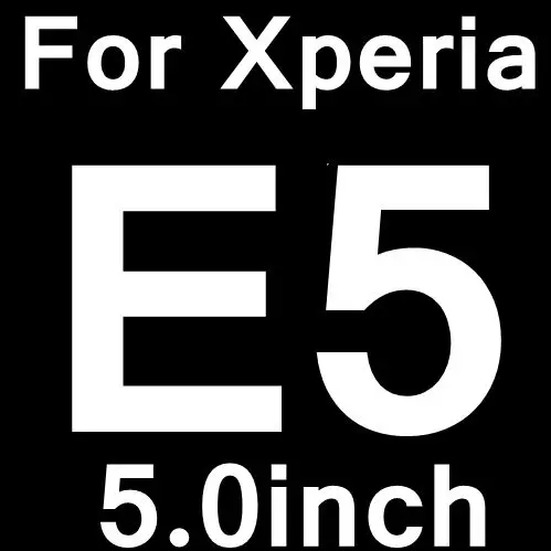 9H 0,26 мм HD Премиум Закаленное стекло для sony Xperia Z Z1 Z2 Z3 Z4 Z5 Compact C L E5 E3 M2 M4 M5 Aqua взрывозащищенный чехол для экрана - Цвет: For E5
